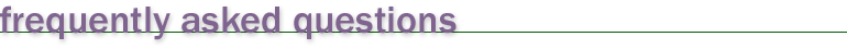 Frequently Asked Questions